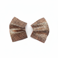 Bow Bow Leather Earrings